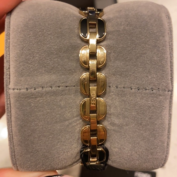 Fendi Goldplated Stainless Steel Bracelet Watch